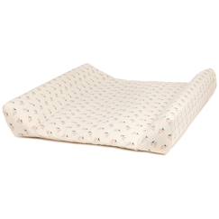 -Housse de matelas à langer en nid d'abeille de coton bio opera