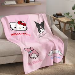 -Plaid polaire imprimé, hello kitty reunion