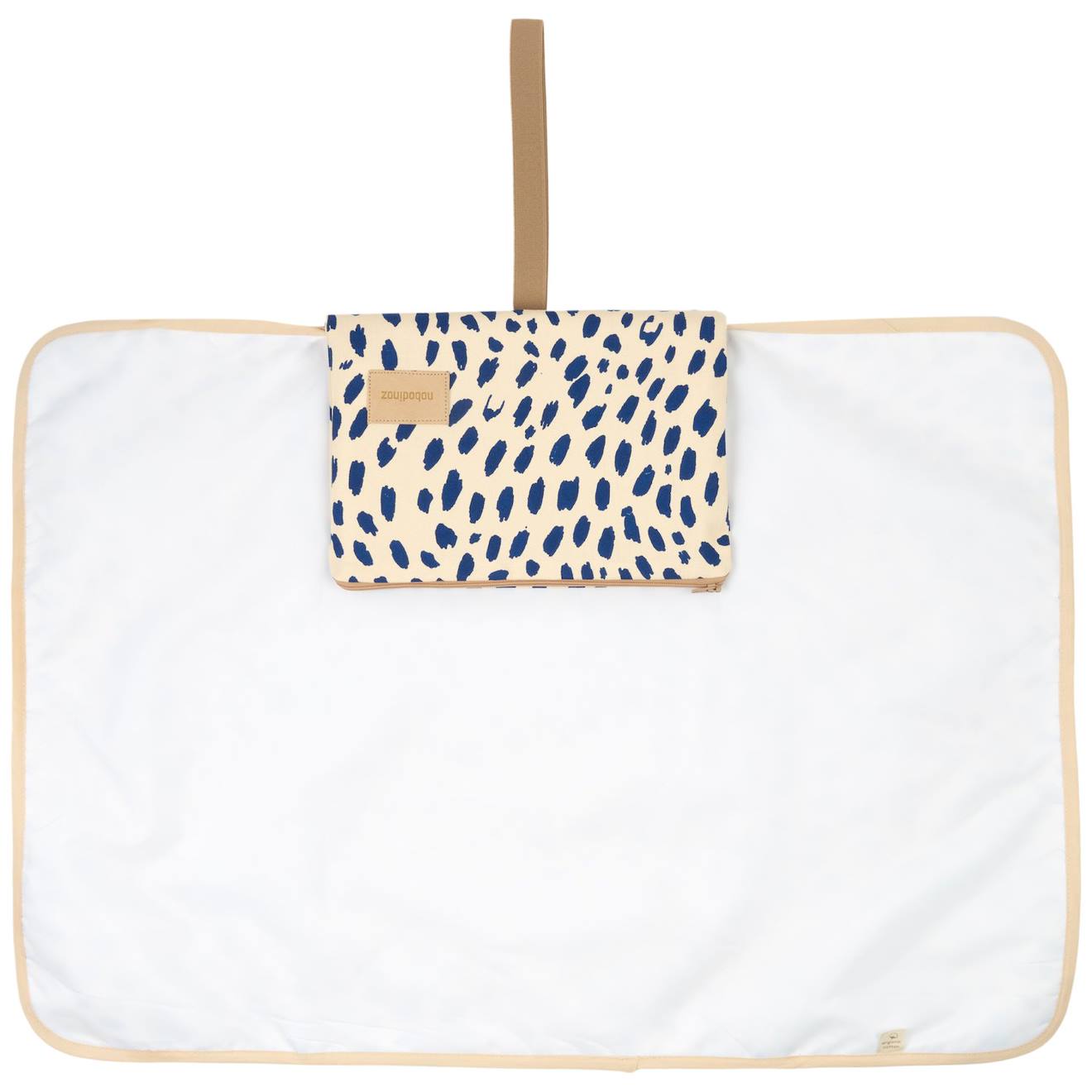 Tapis À Langer Imperméable Hyde Park Leonie Blue Bleu (Nobodinoz) - Image 1