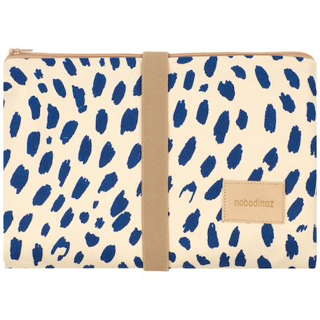 Nobodinoz - Tapis À Langer Imperméable Hyde Park Leonie Blue Bleu