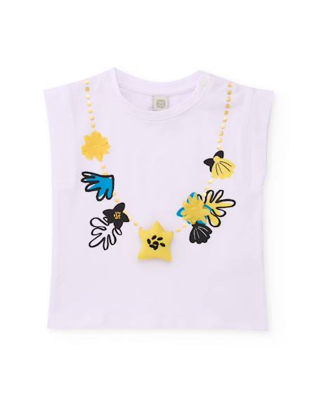 Fille-T-shirt en maille sans manches pour fille