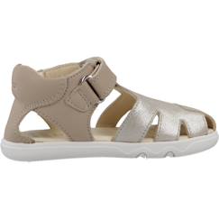 Chaussures-Chaussures bébé 17-26-Marche fille 19-26-Sandales-Sandales fille cuir à brides maintien ajusté