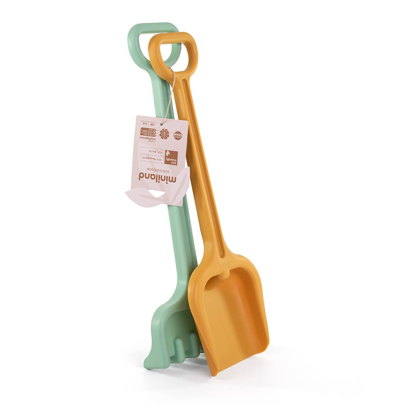 Set De Pelle Et Râteau Pour S'amuser Sur La Plage Orange