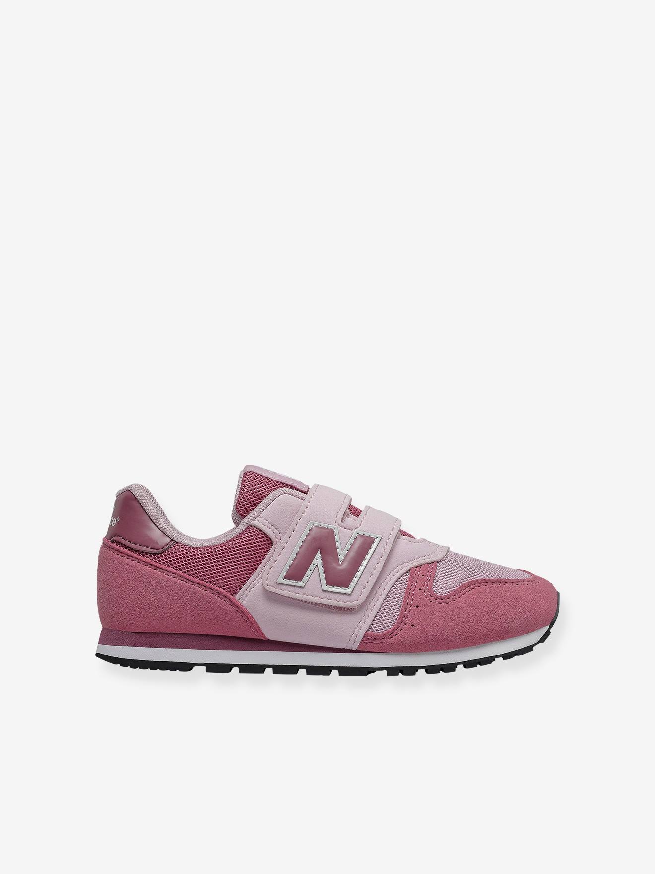 Baskets cuir scratchées fille YV373SP NEW BALANCE rose clair - New ...