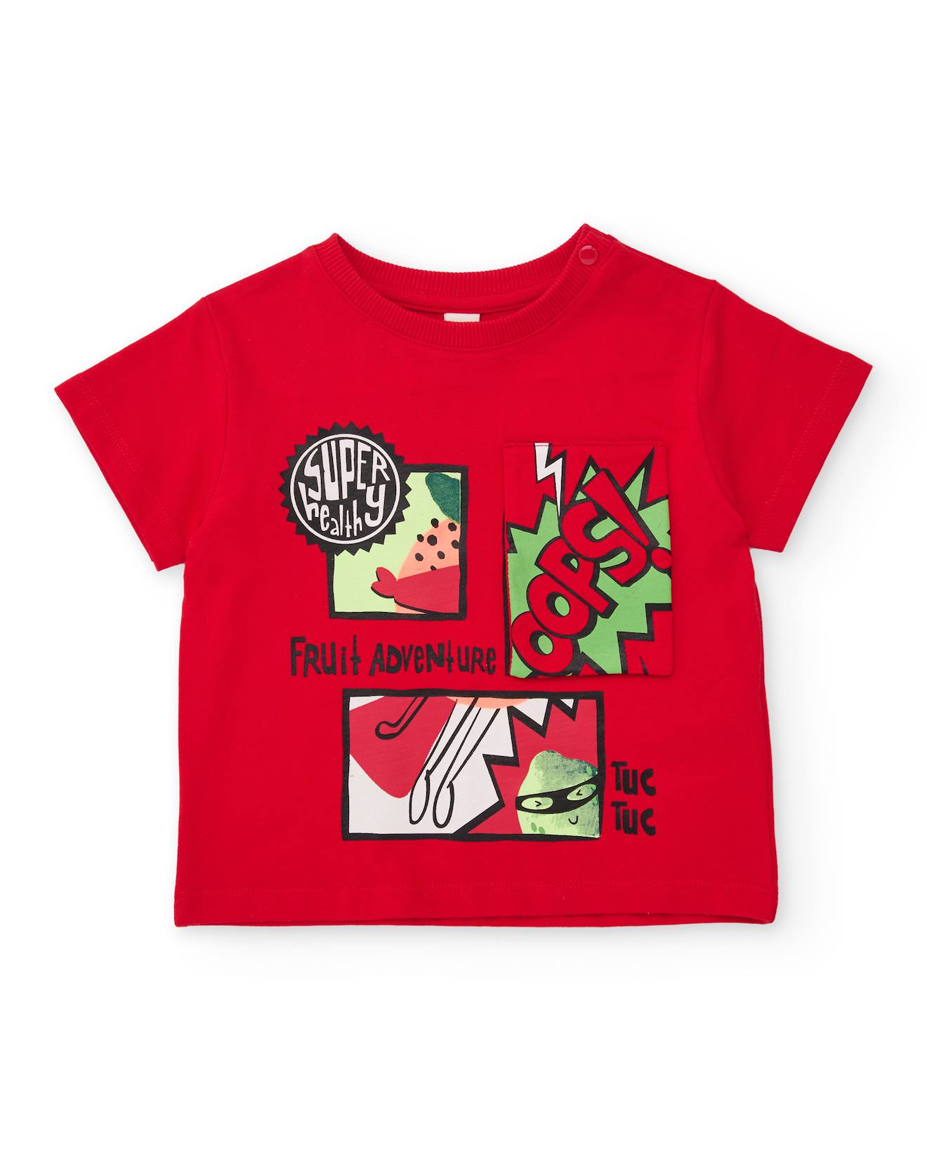 T-shirt Garon En Maille Au Style Bande Dessine Rouge 17 €