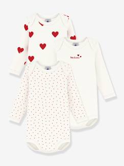Lot de 3 bodies manches longues  - vertbaudet enfant
