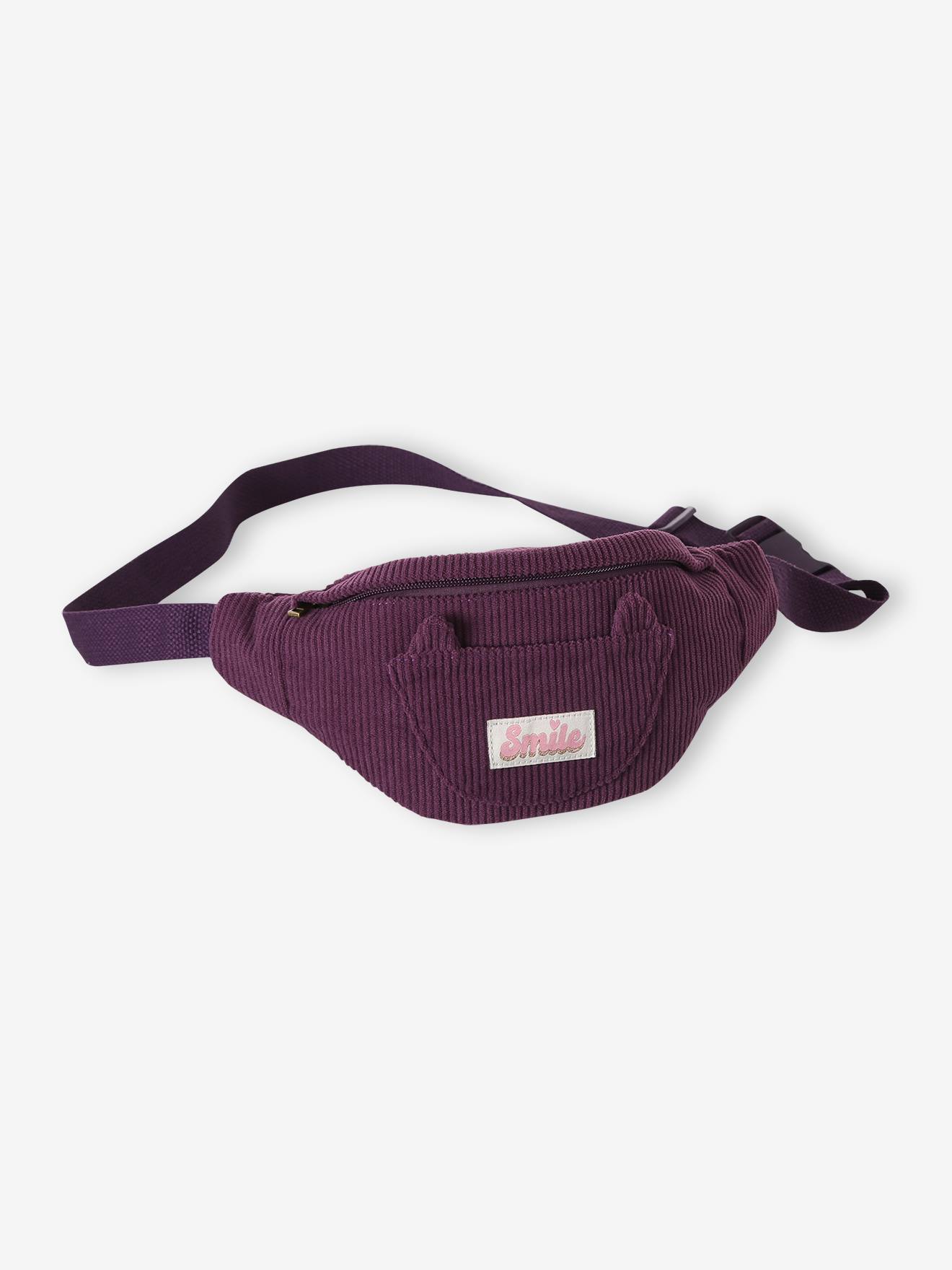 Sac banane animation poche chat fille prune 18 €