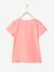 T-shirt fille motif en tulle rose fluo 2 - vertbaudet enfant 