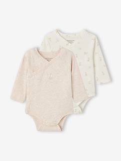 Bébé-Body-Lot de 2 bodies naissance manches longues