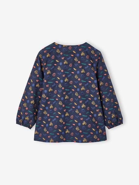 Tablier garçon zippé personnalisable bleu nuit 2 - vertbaudet enfant 