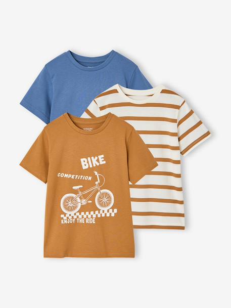 Garçon-Lot 3 T-shirt manches courtes