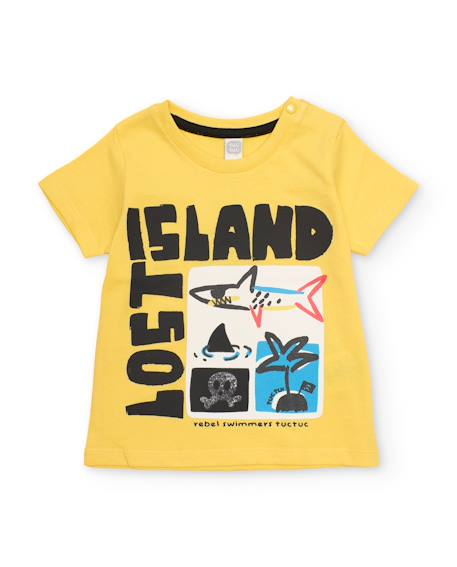Garçon-T-shirt en maille pour garçon avec imprimé illustré