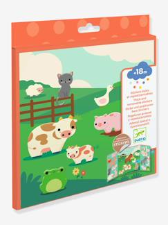 Jouet-Activités artistiques et musicales-Stickers repositionnables animaux ferme