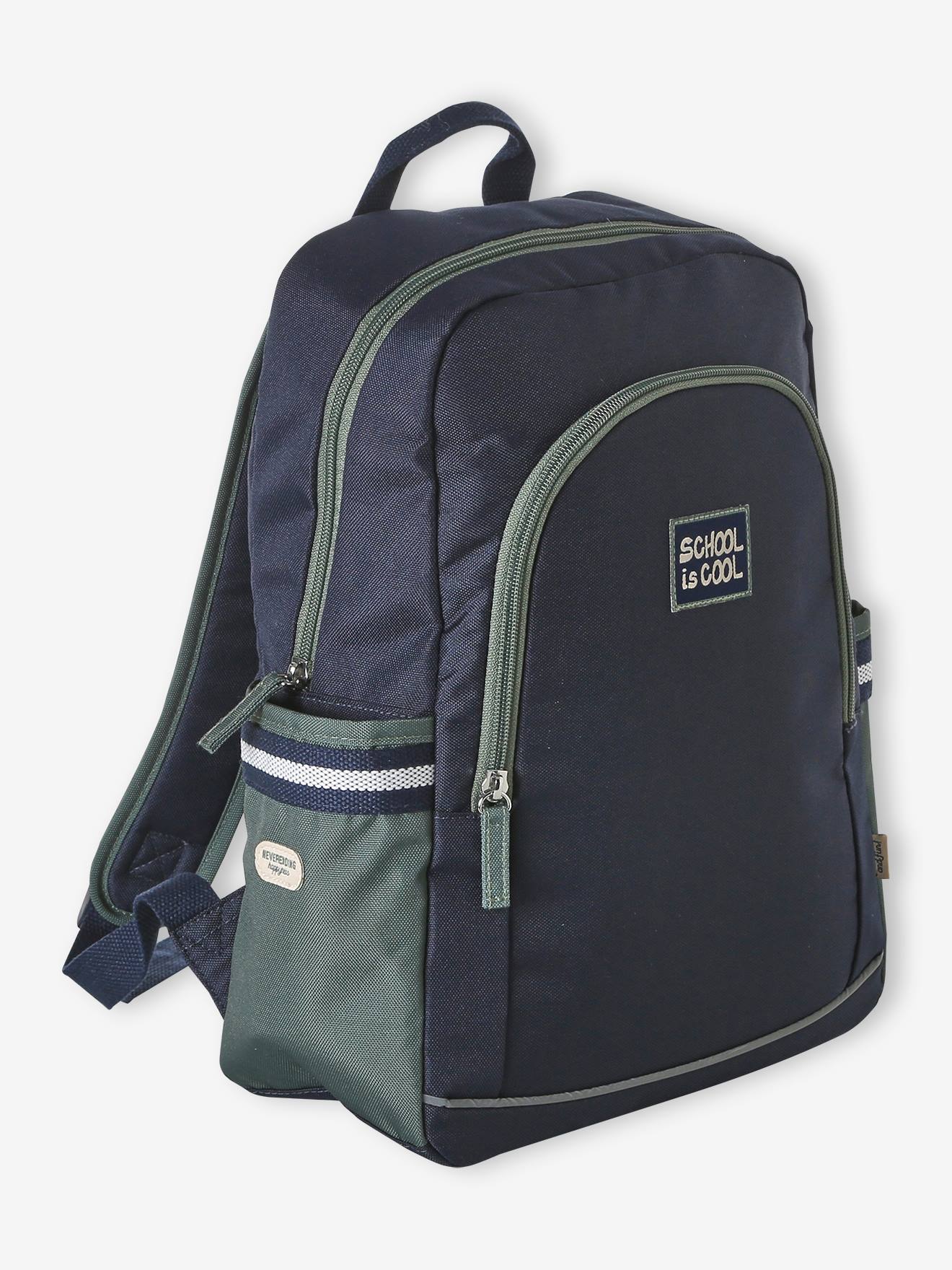 Sac dos garon personnalisable bleu fonc 22 €