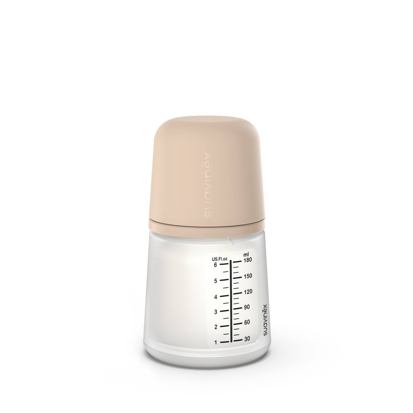 Biberon Anti-colique 180 Ml - Débit Lent Sable Clair (Suavinex) - Couverture