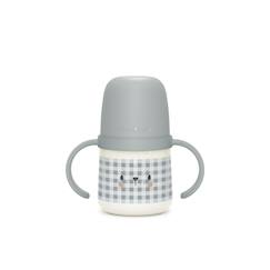 Puériculture-Repas-Biberonnerie-Biberon phosphorescent avec anses et bec silicone