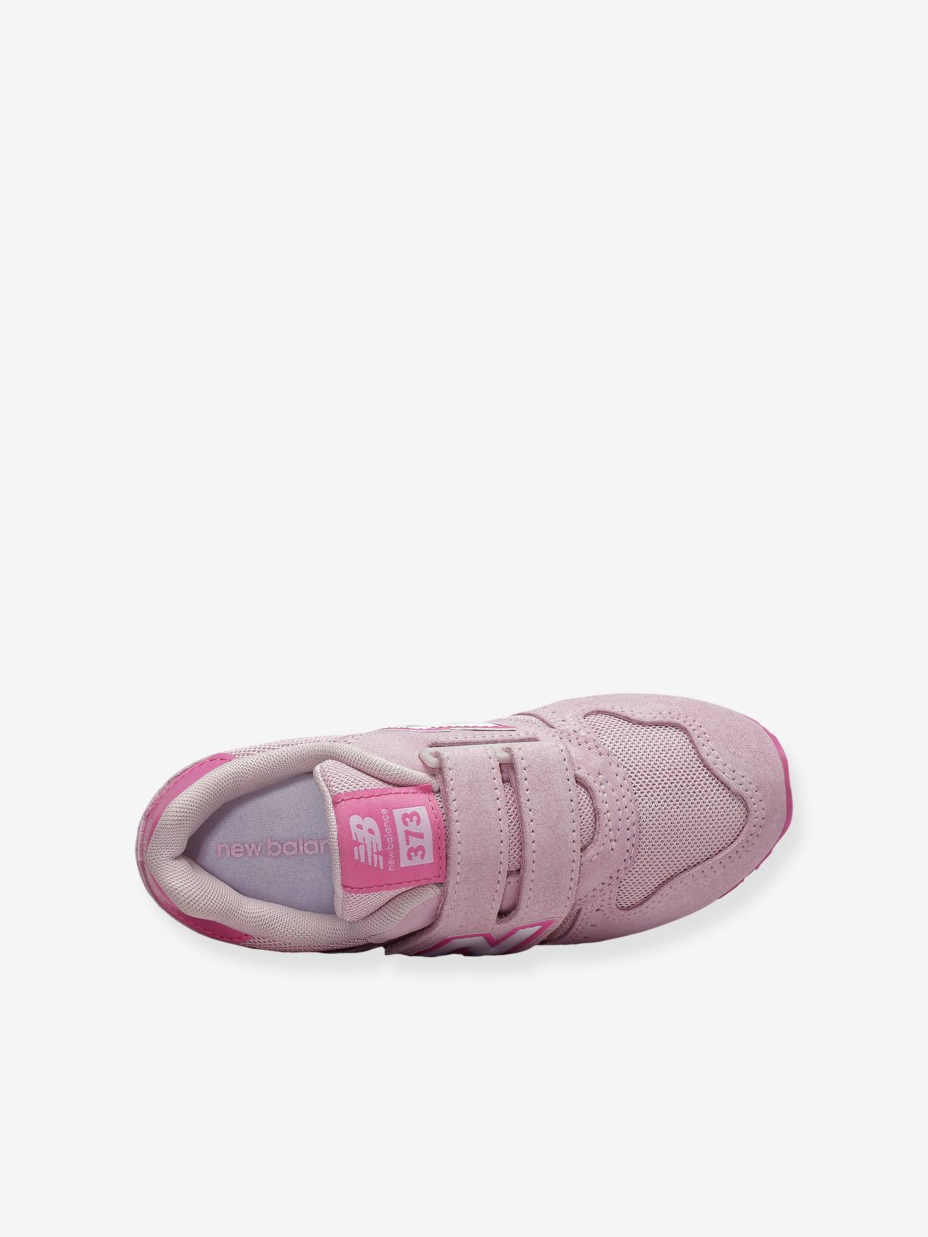 Baskets cuir scratchées fille YV373SP NEW BALANCE rose clair - New ...