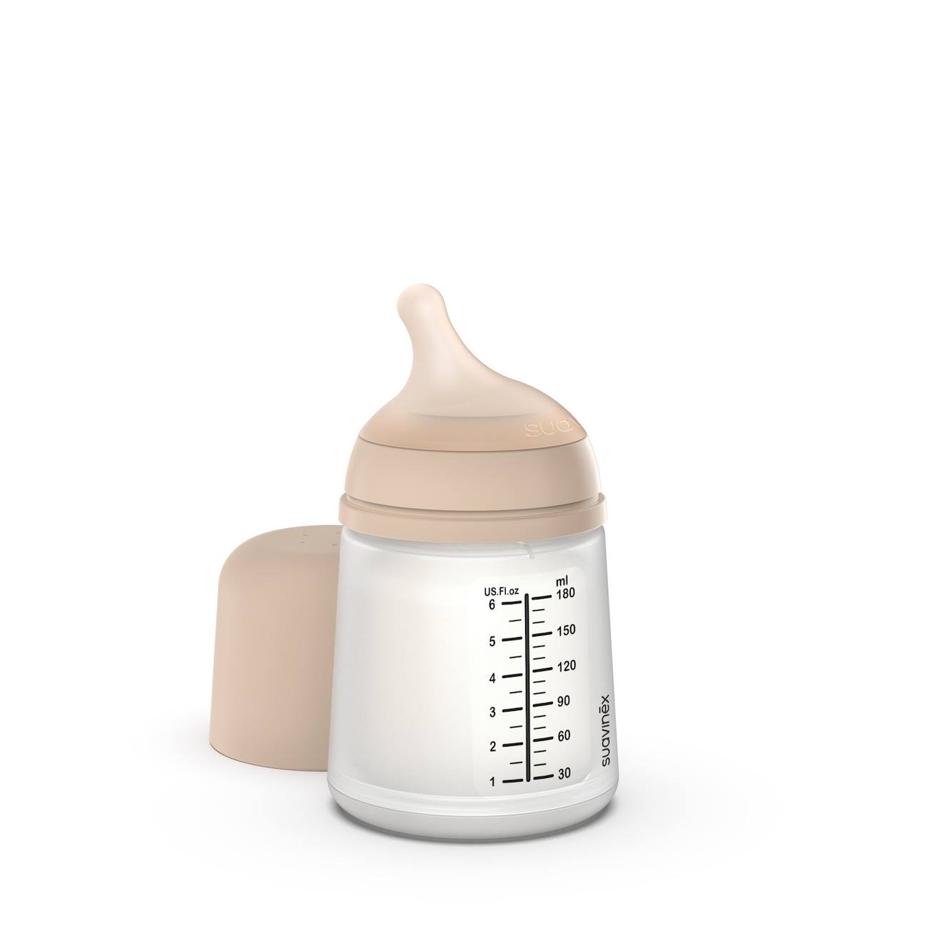 Biberon Anti-colique 180 Ml - Débit Lent Sable Clair (Suavinex) - Image 2