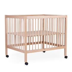 Puériculture-Parc pour bébé en bois + roues 95x75 cm parc 99
