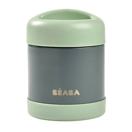 Béaba - Portion Inox Isotherme 300 Ml Gris Minéral/vert