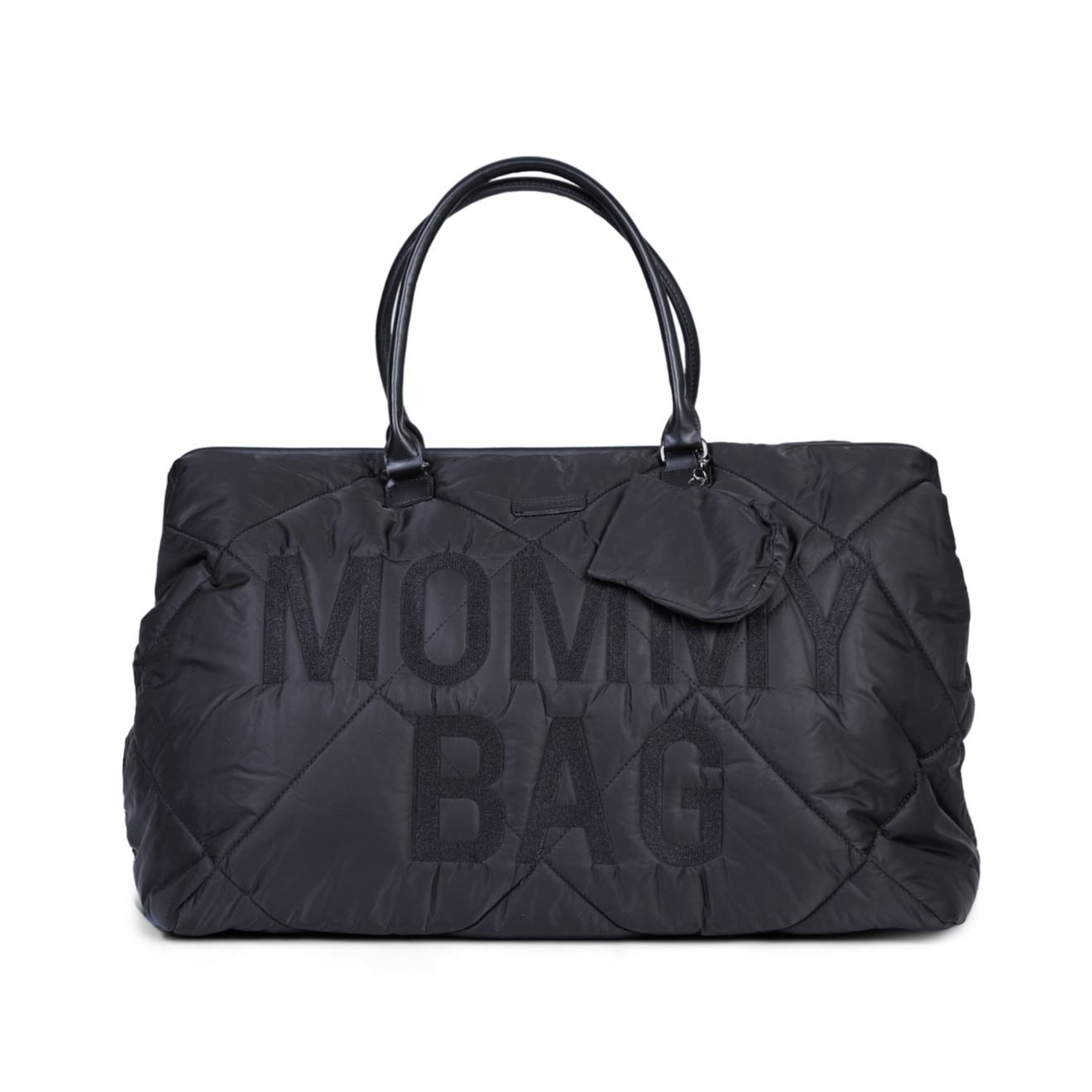 Sac À Langer Mommy Bag Noir Matelassé (Childhome) - Couverture
