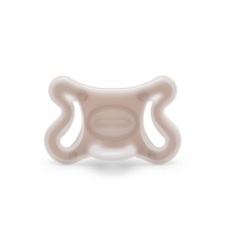 Suavinex - Sucette Zero.Zero avec tétine symétrique en silicone SX Pro 0-6M Medium - Beige