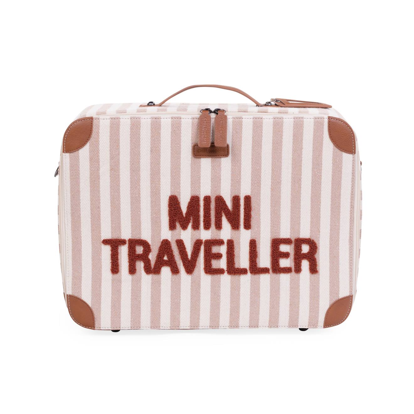 Sac De Voyage Valise Pour Enfant Mini Traveller Rayures Nude