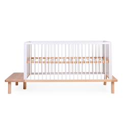 Lit bébé évolutif sommier à lattes à hauteur réglable 70x140cm  - vertbaudet enfant