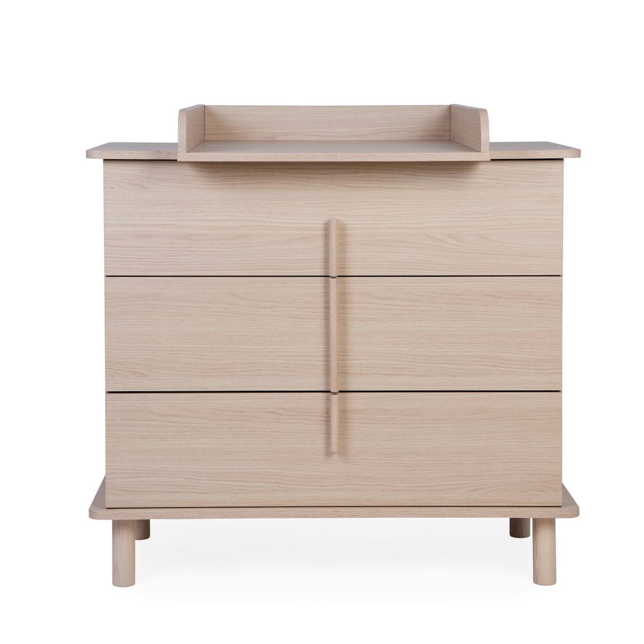 Commode À Langer 3 Tiroirs Naturel