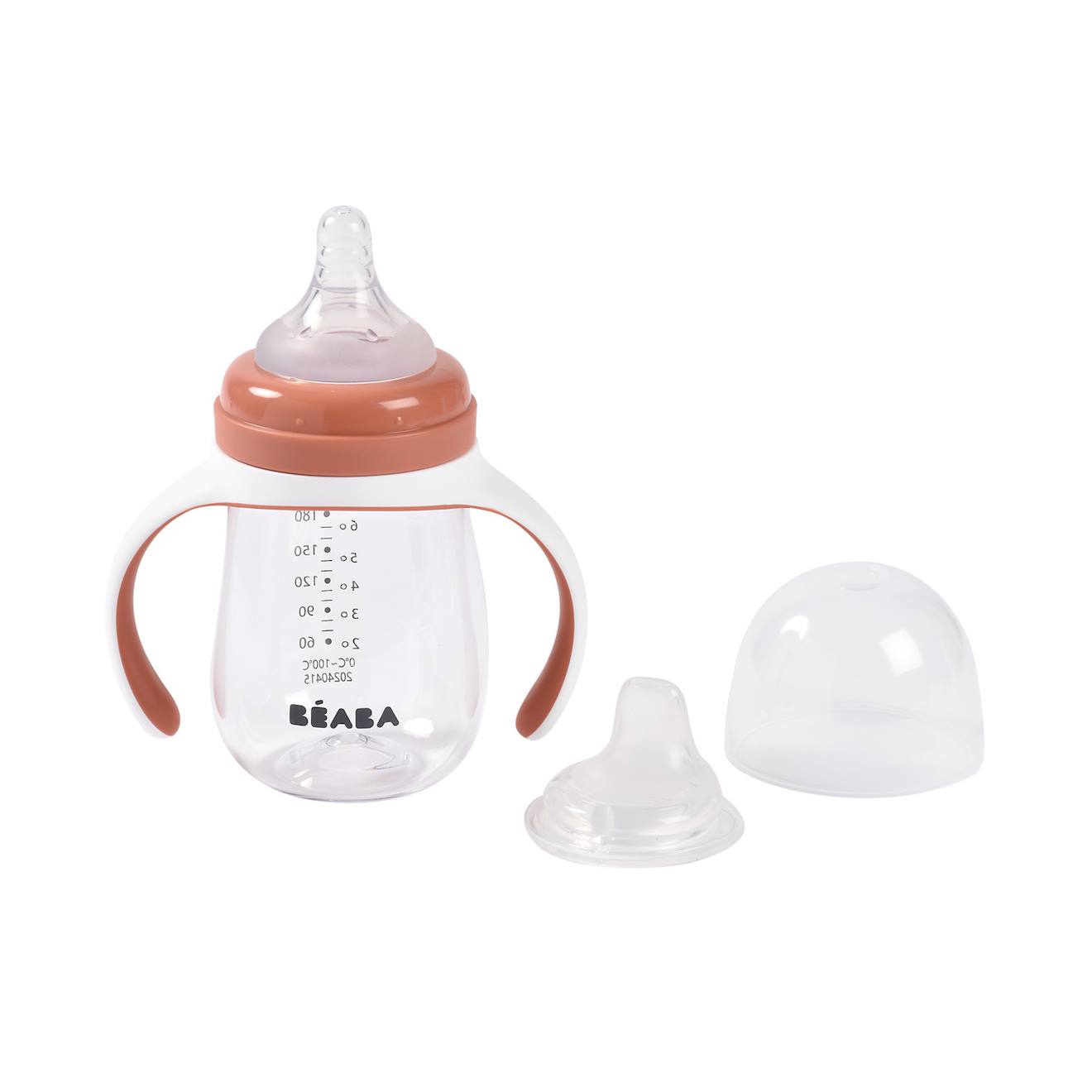 Biberon D'apprentissage 2 En 1 210 Ml Terracotta (Béaba) - Image 2