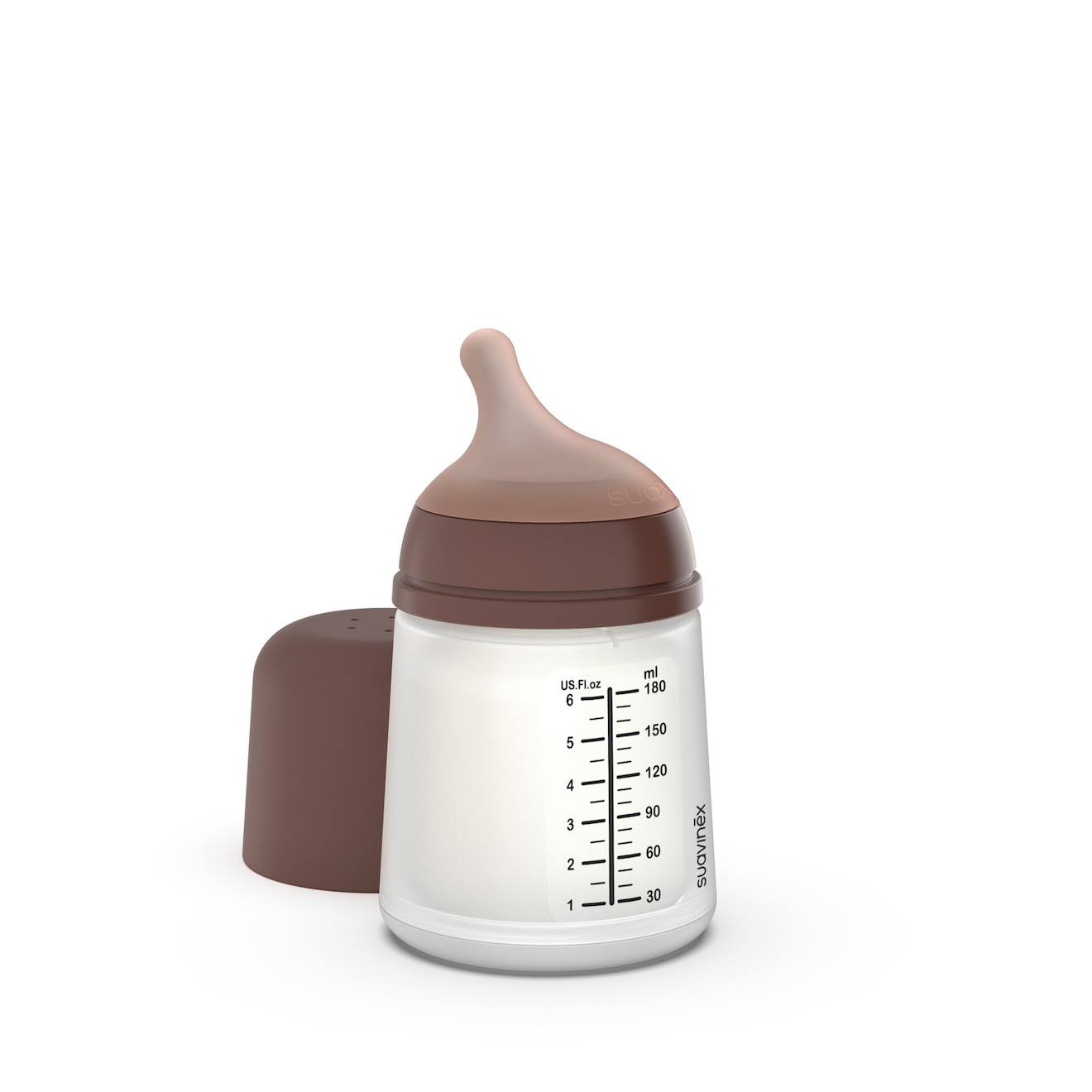Biberon Anti-colique 180 Ml - Débit Lent Caramel (Suavinex) - Image 2