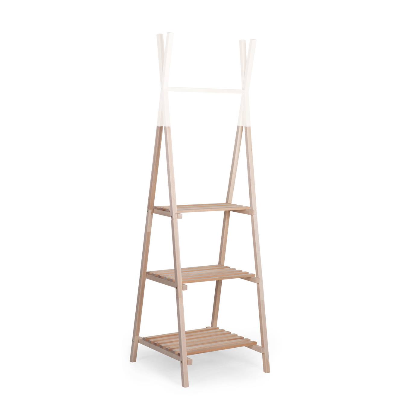 Tipi Porte-manteaux Grand Bois Naturel