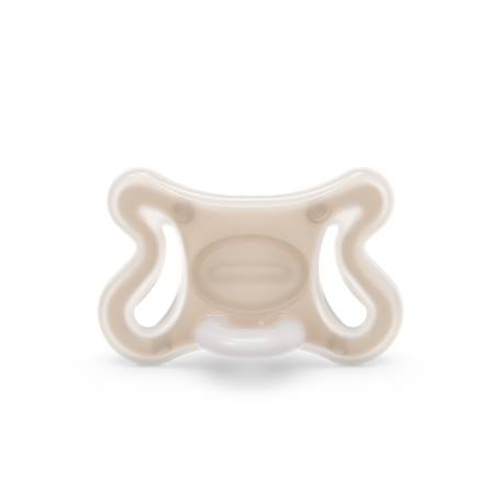 Suavinex - Sucette Zero.Zero avec tétine symétrique en silicone SX Pro 0-6M Light - Beige
