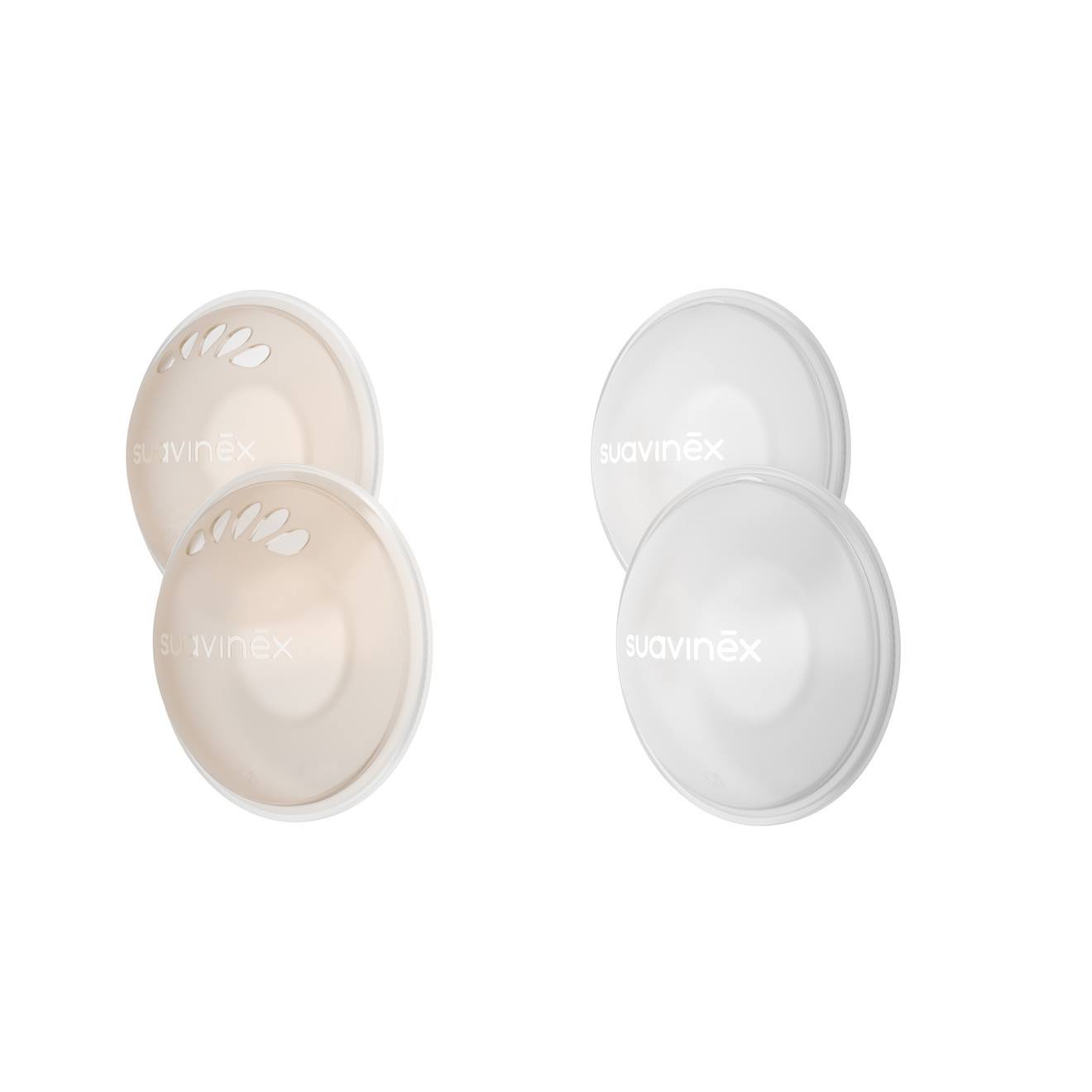 Kit Allaitement Coupelles Protectrices + Recueil-lait Beige (Suavinex) - Image 1