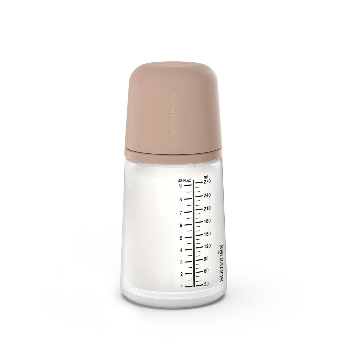Biberon Anti-colique 270 Ml - Débit Moyen Beige Foncé (Suavinex) - Couverture