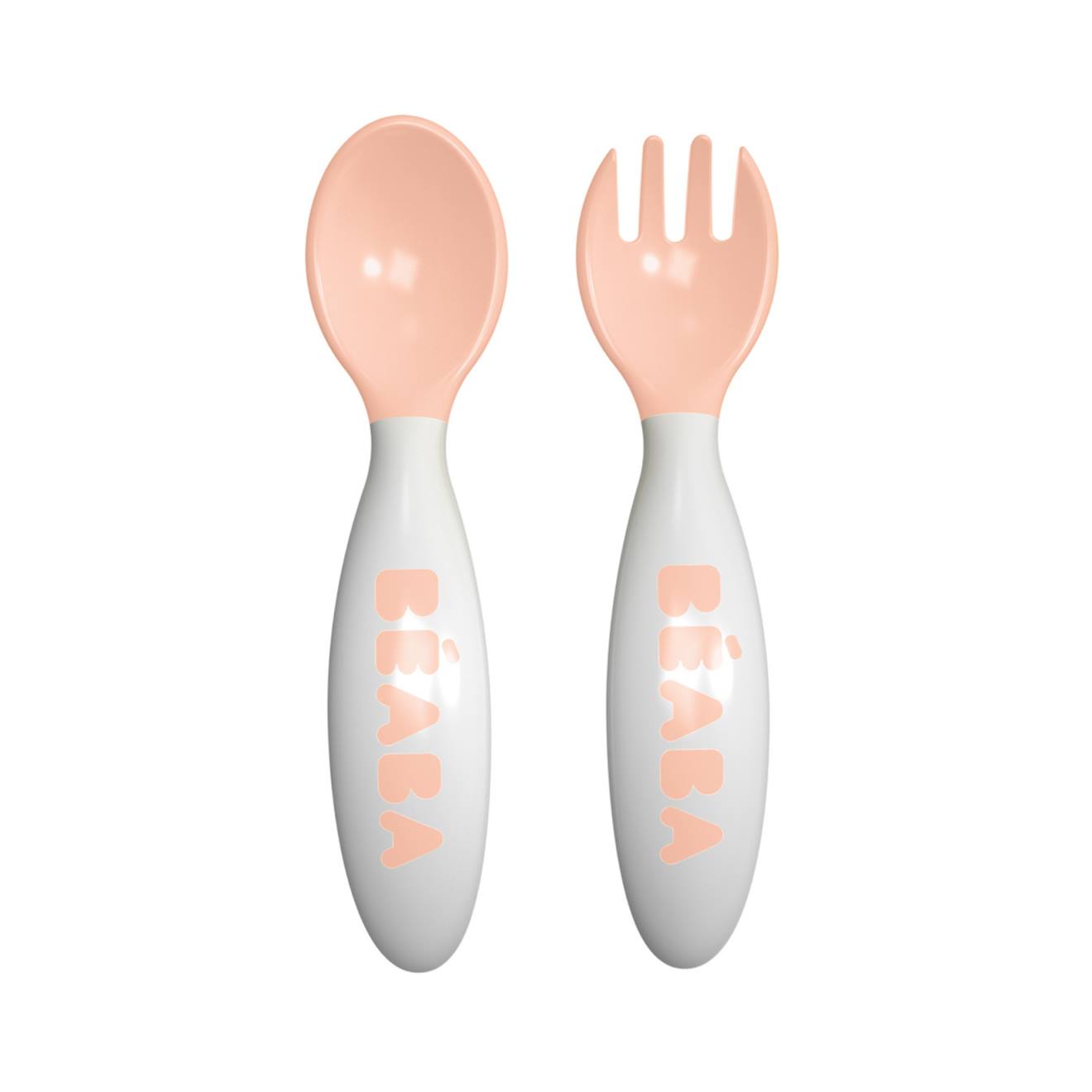 Set De 2 Couverts Ergonomiques 2ème Âge Nude (Béaba) - Couverture