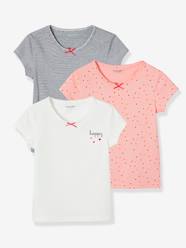 Lot de 3 t-shirts manches courtes fille Dream Oeko-Tex®  [numero-image] - vertbaudet enfant 