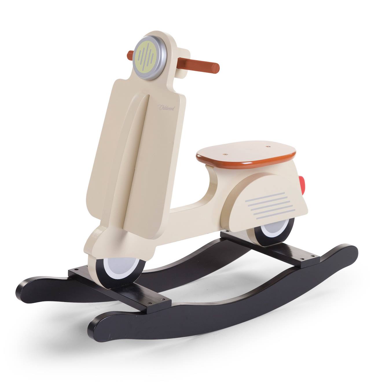 Trottinette Cheval À Bascule Beige Crème