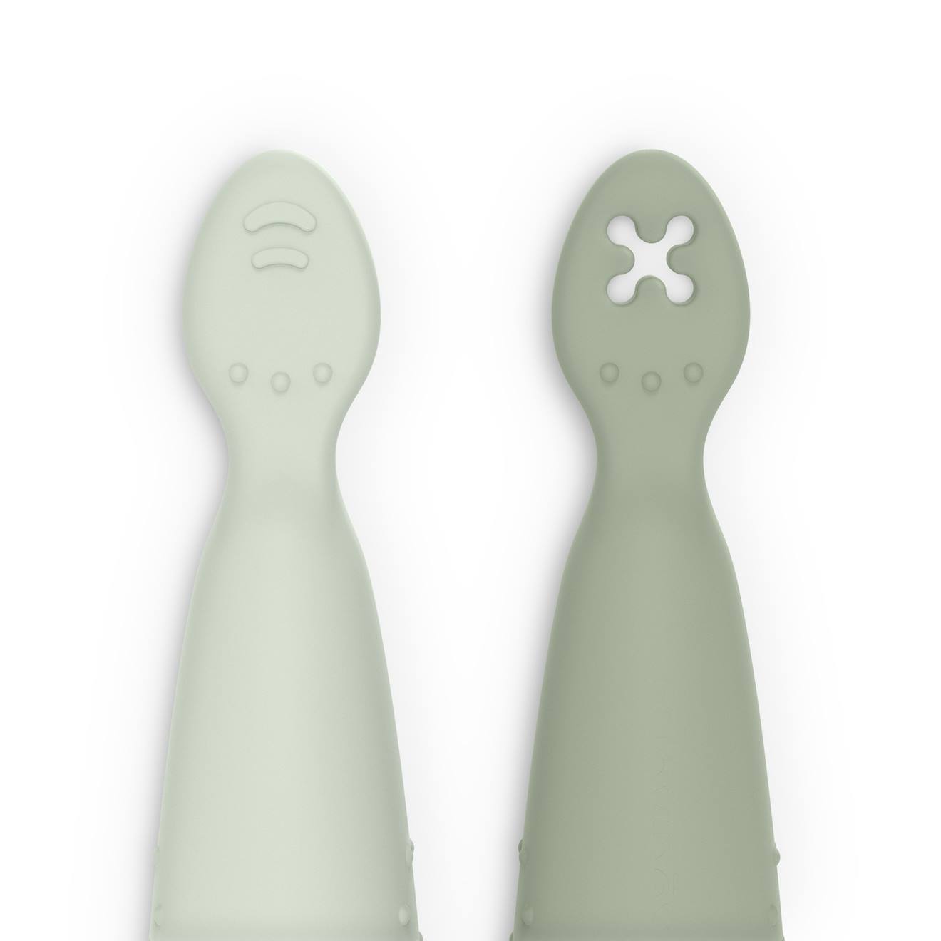Pré-cuillères D'apprentissage Silicone Vert (Suavinex) - Image 2