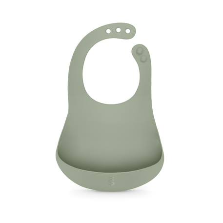 Suavinex - Bavoir Silicone Gris Vert