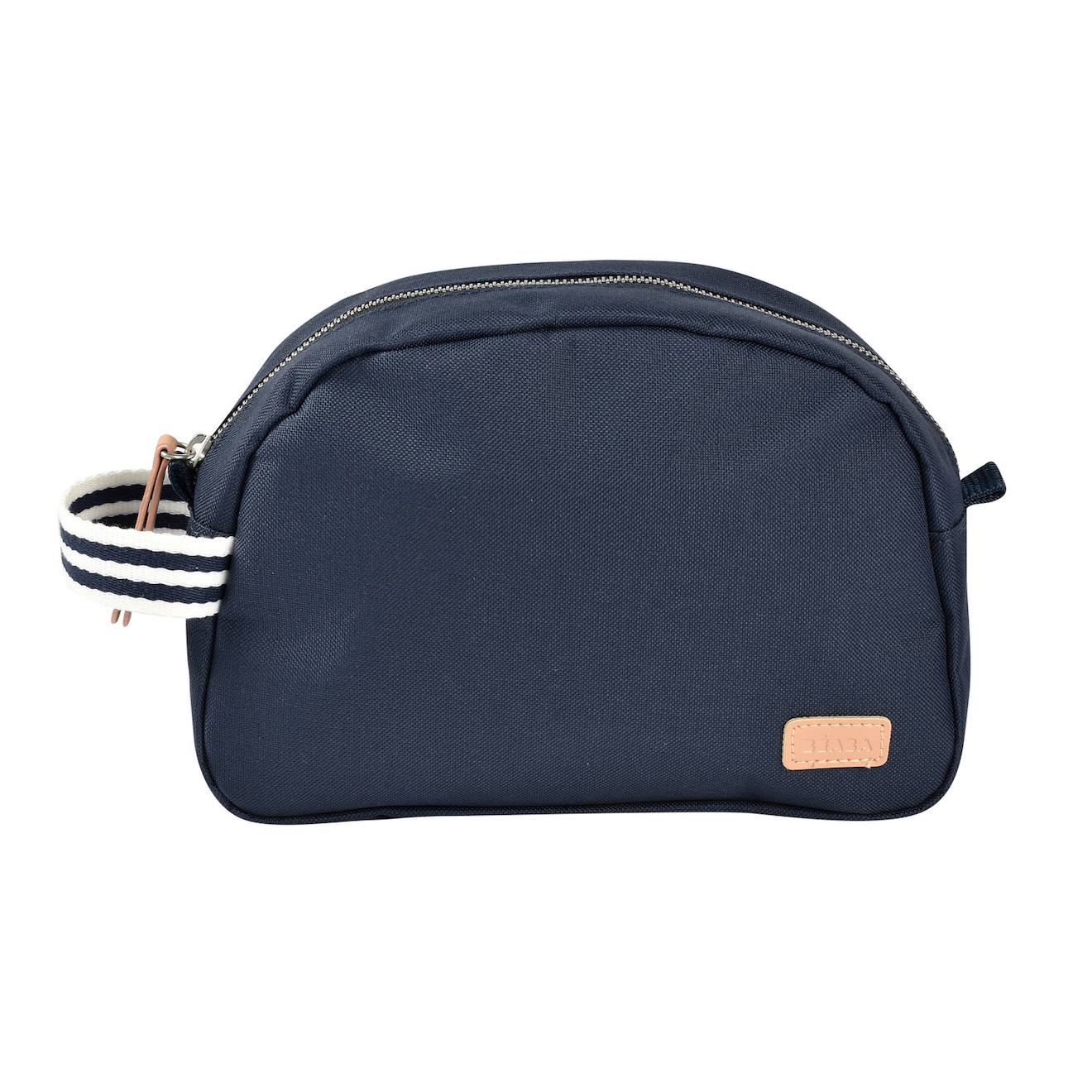 Trousse De Toilette Pratique Et Organisée Bleu Marine Rayé
