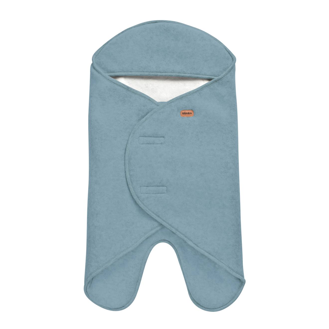 Couverture Enveloppante Pour Bébé Multi-usages Babynomade Bleu Baltique (Béaba) - Couverture