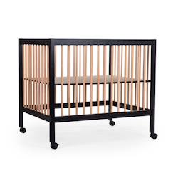 Puériculture-Parc pour bébé en bois + roues 95x75 cm parc 99