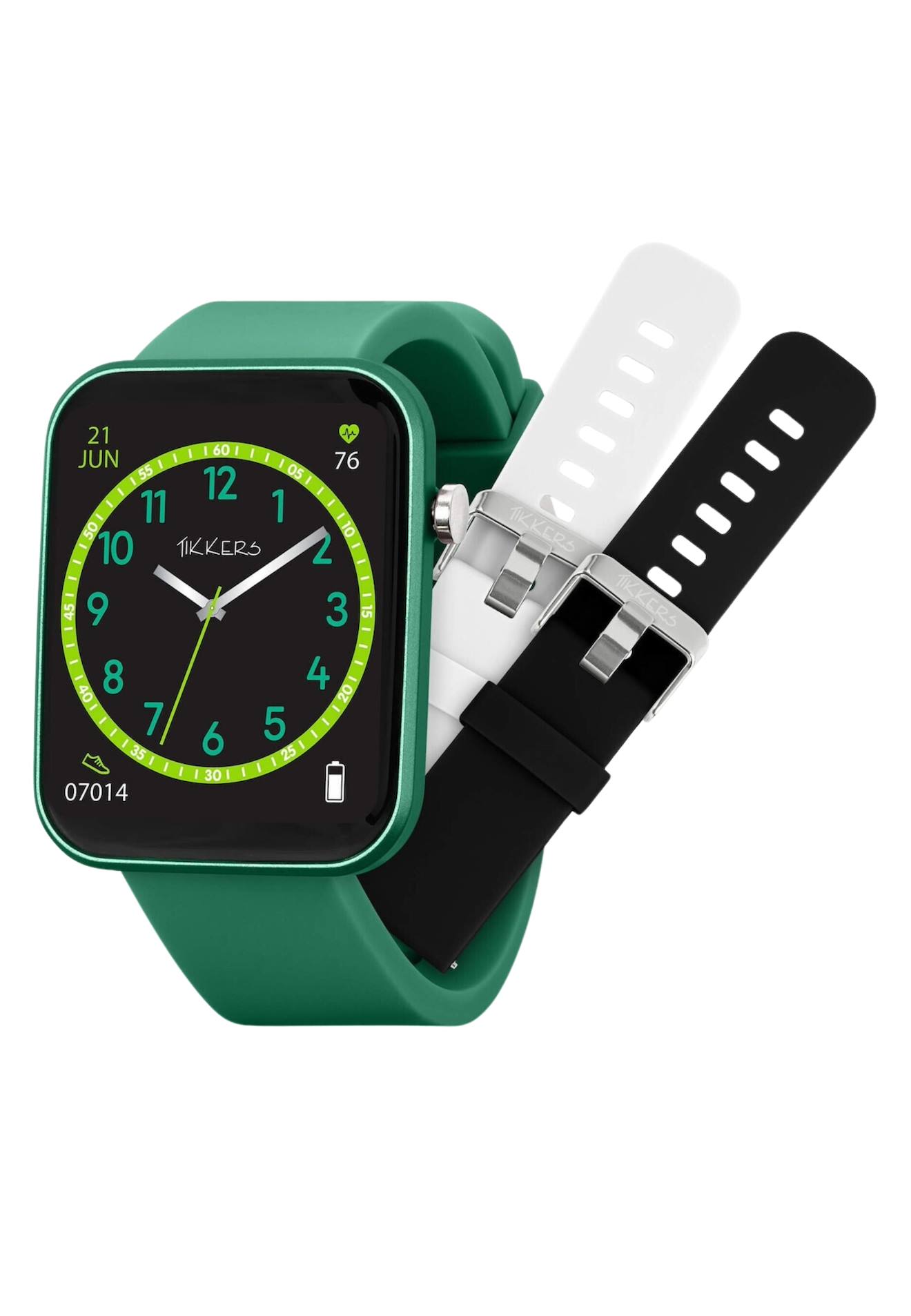 Montre Connectée Tikkers Kids Series 13 Verte Avec Bracelet Interchangeable Dark Green