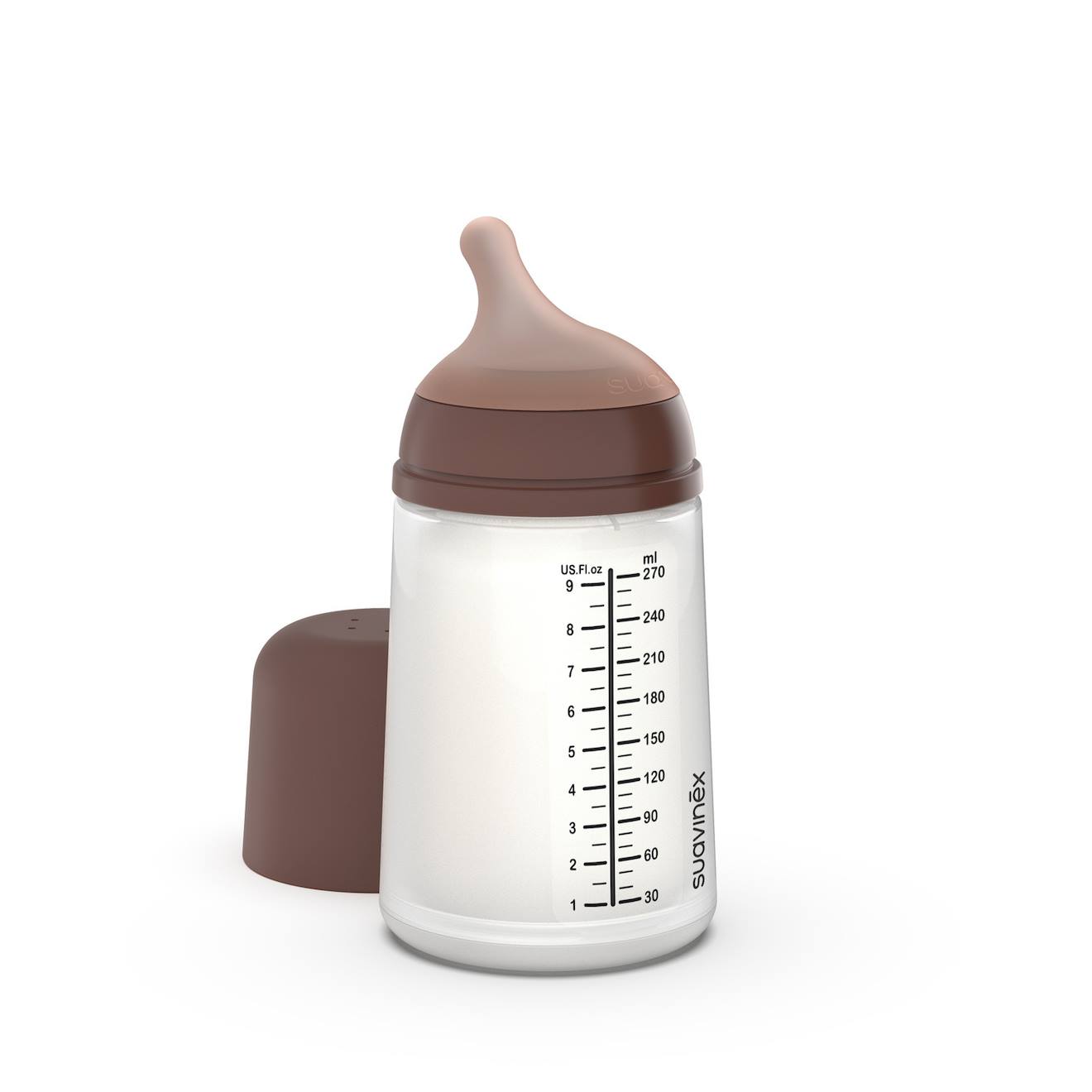 Biberon Anti-colique 270 Ml - Débit Moyen Caramel (Suavinex) - Image 2