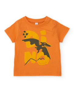Garçon-T-shirt, polo, sous-pull-T-shirt en maille pour garçon avec imprimé contrasté