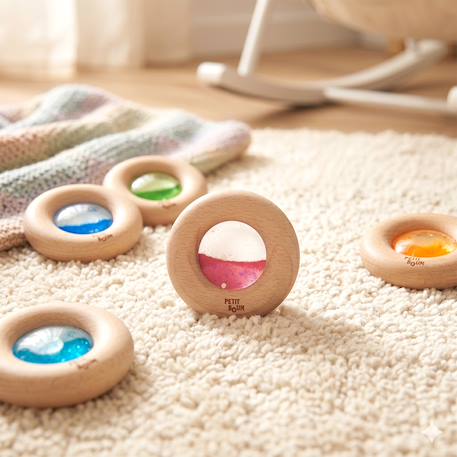 Hochet sensoriel donut calme Bleu+Jaune+Orange+Rose+Rouge+Turquoise+Vert+Violet 15 - vertbaudet enfant 