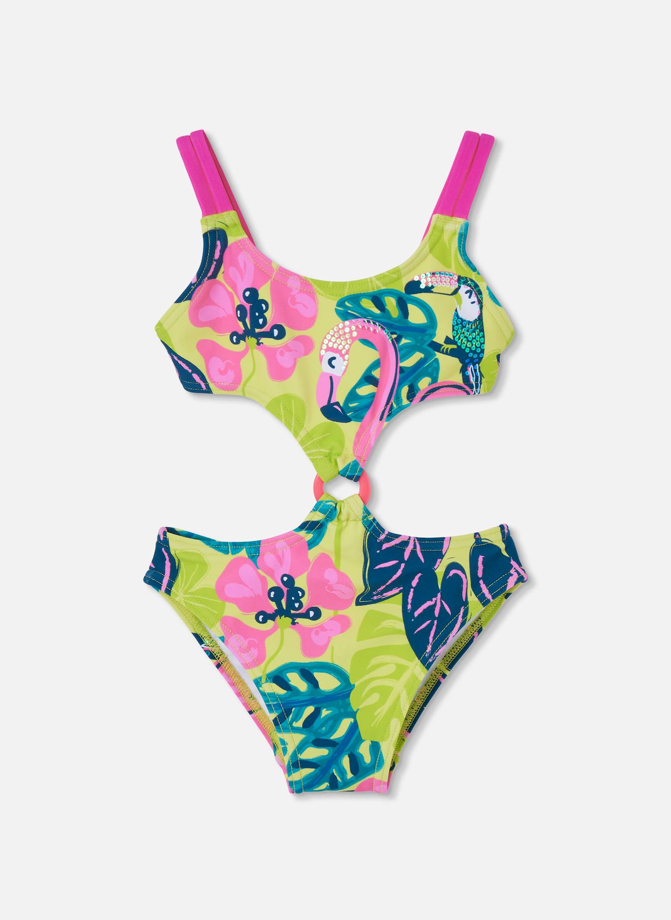 Maillot De Bain À Motifs Upf 50+ Vert