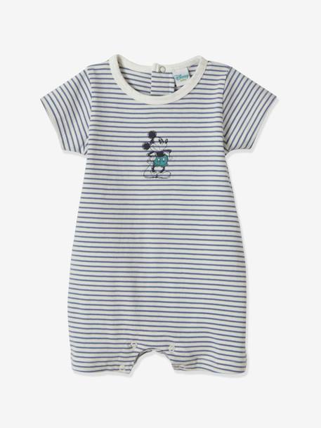 Lot de 2 combi-pyjama Disney® Mickey blanc + rayé marine/blanc 2 - vertbaudet enfant 
