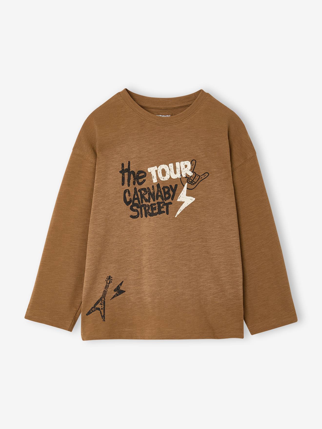 T-shirt manches longues garçon cappuccino